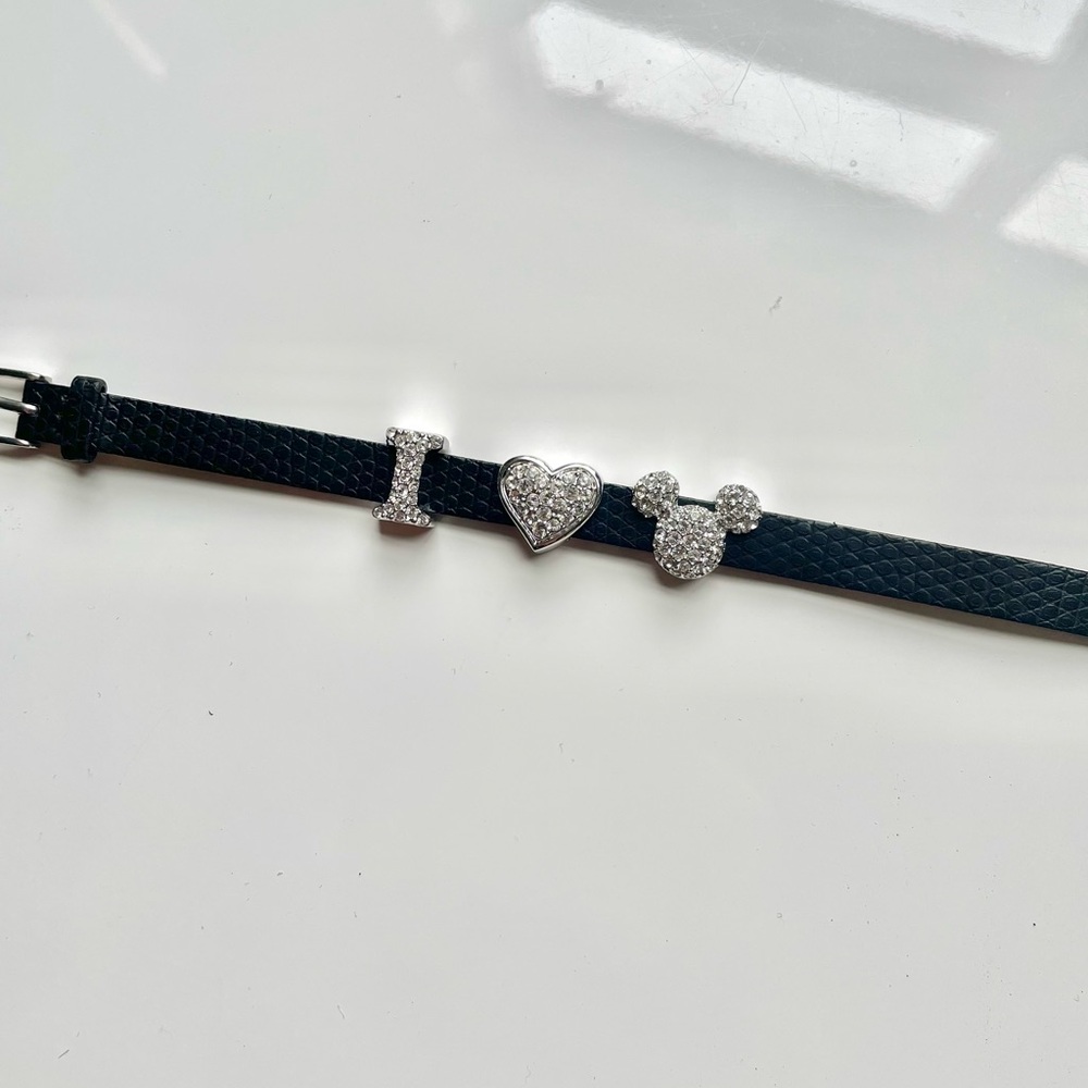 Swarovski “I ♥ Mickey” Crystal Charm Bracelet